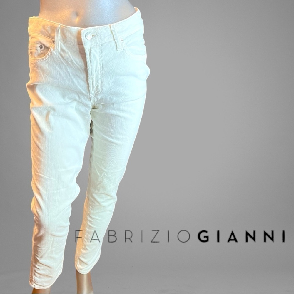 Fabrizio Gianni Womens Size 4 White Denim Jean Stretch Comfort